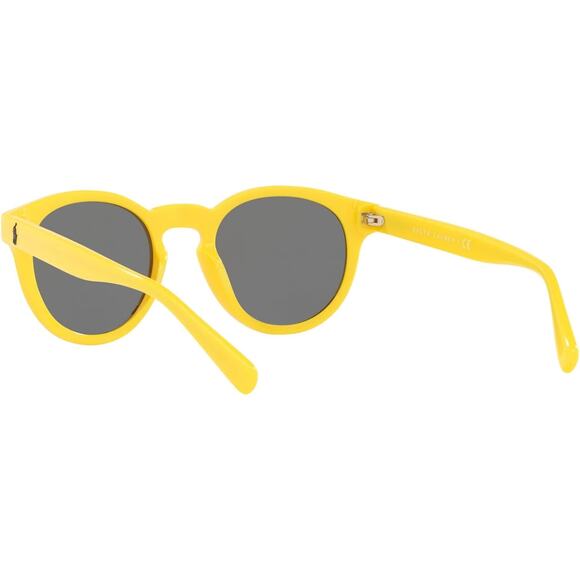 NWT Polo Ralph Lauren Men's PH4184 Round Sunglasses, Blue Mirrored, 49 mm - Picture 4 of 4